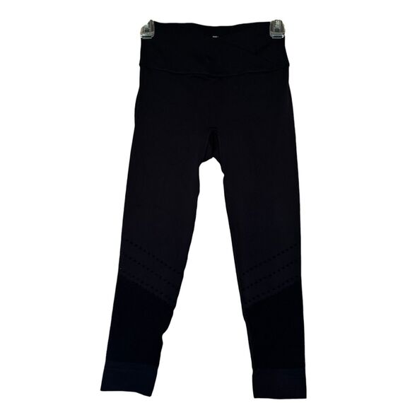 SHEFIT women's size medium M seamless cross waist mesh cropped athletic leggings - Picture 1 of 10